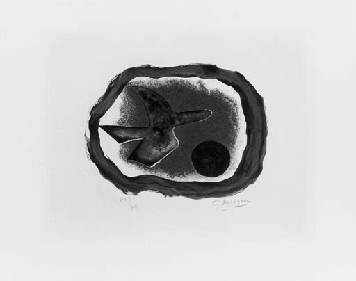 Oiseau sur Fond carmin (V. 123) 
