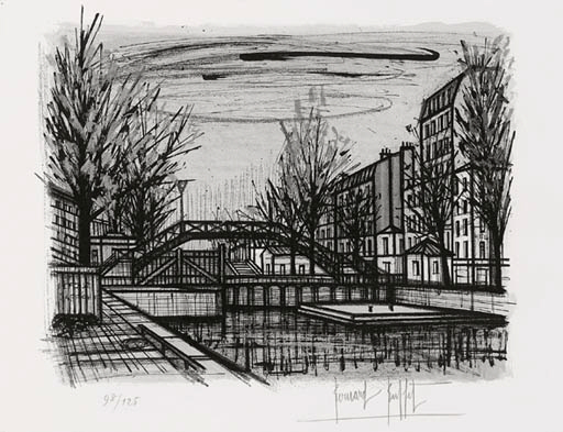 BERNARD BUFFET , Le Canal St. Martin (S. 123) | Christie's