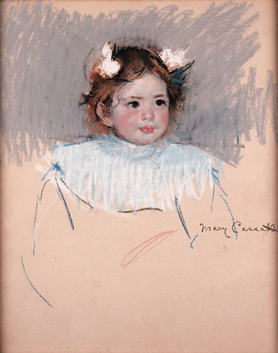 Ellen with Bows in Her Hair, Looking Right 
