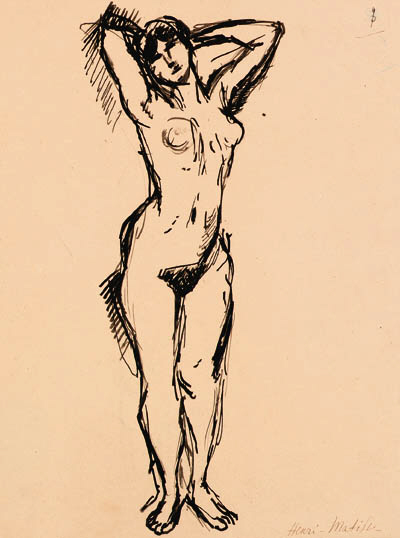 Femme nue debout 

