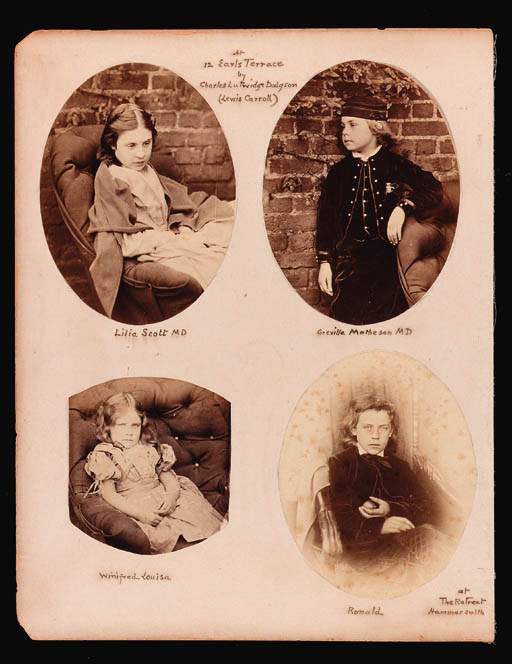 DODGSON, Charles Lutwidge ("Lewis Carroll"). 8 original albumen ...