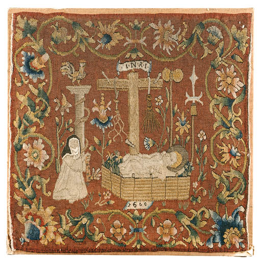 A GERMAN RELIGIOUS TAPESTRY PANEL , CIRCA 1600 Christie's