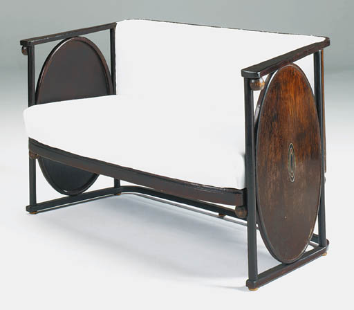 A Bentwood Sofa Designed By Josef Hoffmann Manufactured