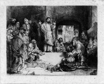 Christ preaching ('La petite Tombe') 
