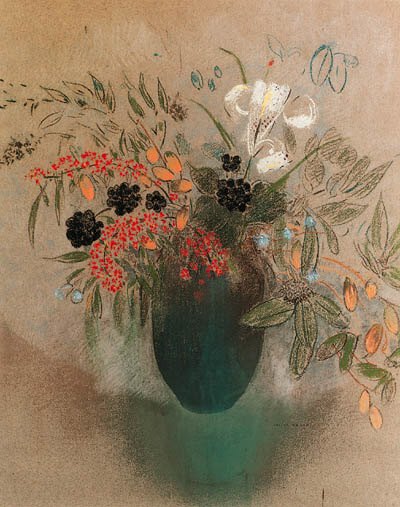 Fleurs dans un vase 
