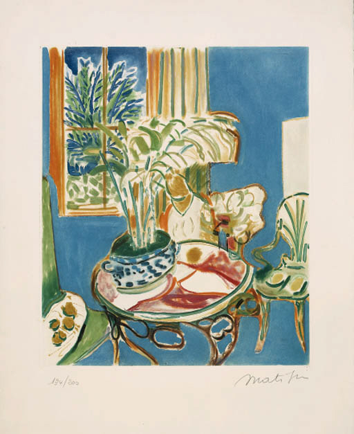 Petit Intrieur bleu 
