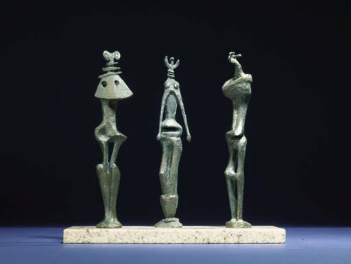 Maquette for Three Standing Figures 
