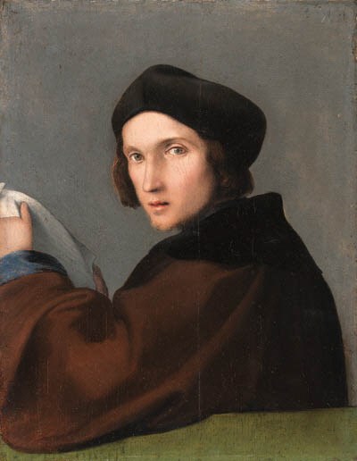 Lorenzo Lotto (Venice 1480-1556 Loreto) , Portrait of a young man, half ...
