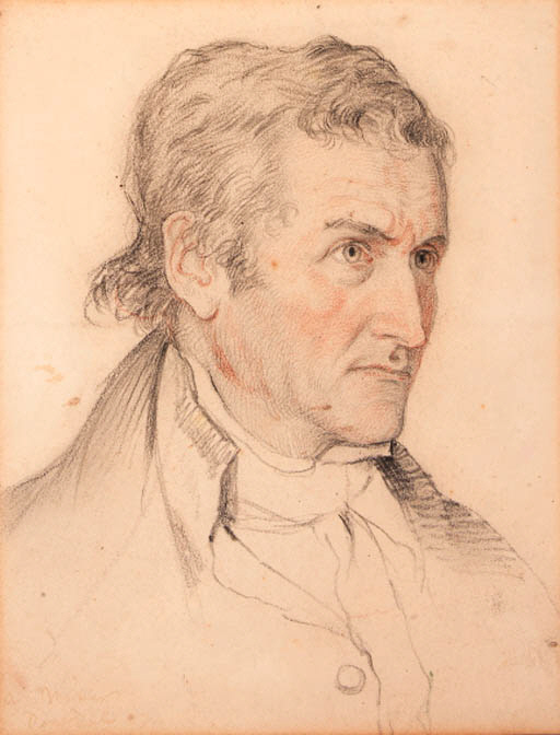 Study of a gentleman with his head turned to the right 
