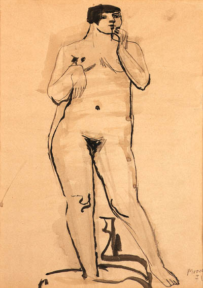 Standing female figure 
