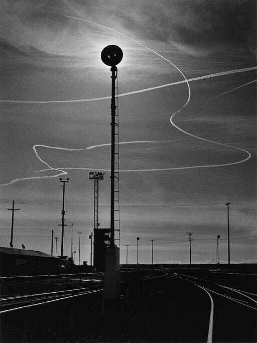 Rails and Jet Trails, Roseville, California (c.1953) 
