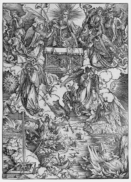 The Seven Angels with the Trumpets, from The Apocalypse (B. 68; M., Holl. 170)
