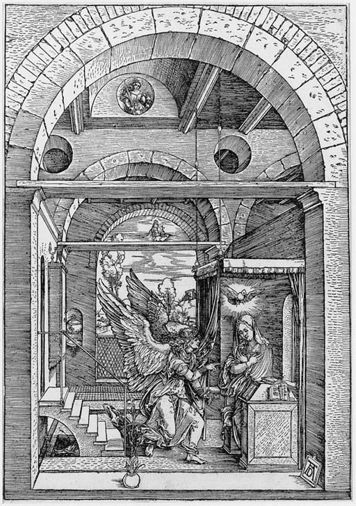 The Annunciation, from The Life of the Virgin (B. 83; M., Holl. 195)
