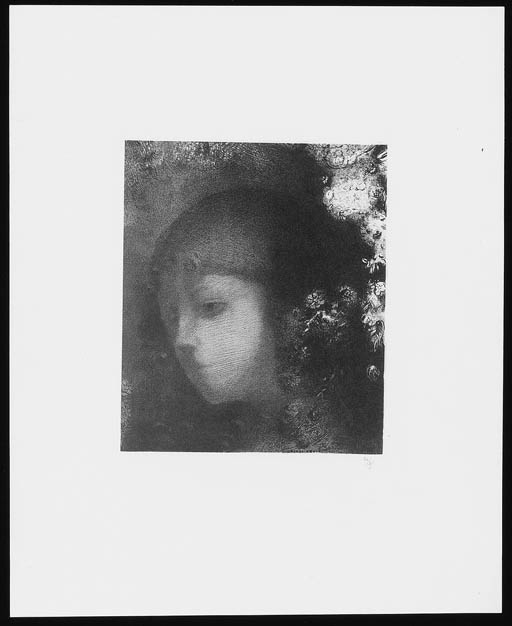 Tete d'enfant avec fleurs (M. 169) 
