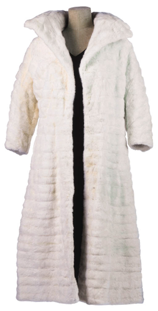 A RIBBED WHITE ERMINE COAT Christie's
