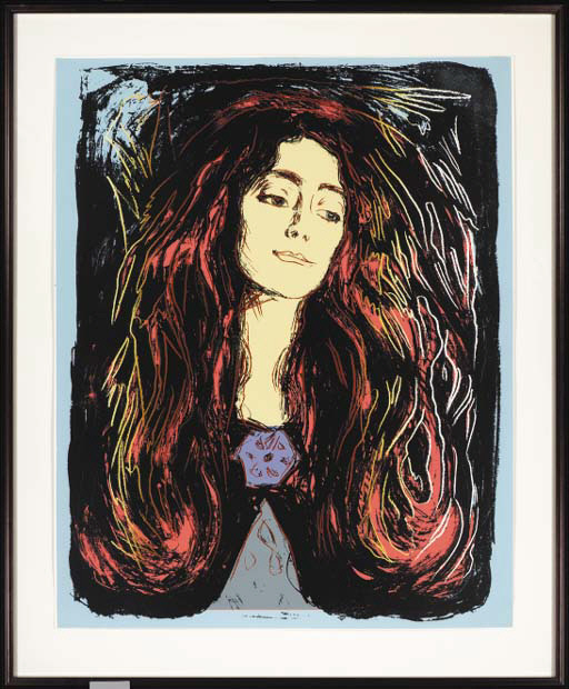 ANDY WARHOL , Eva Mudocci (After Munch) (F. and S. App. 44