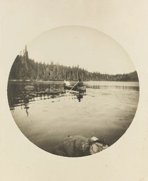 Two canoeists, Lake St. John, Province of Quebec (c.1895)

