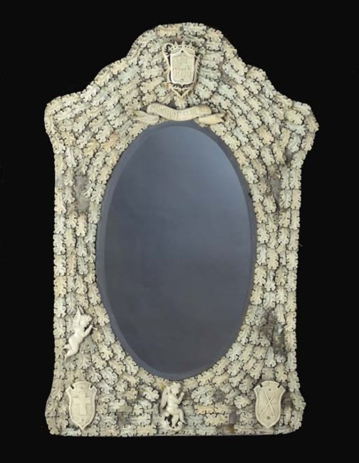 A French carved ivory mirror , PROBABLY DIEPPE, LATE 19TH CENTURY Christie's