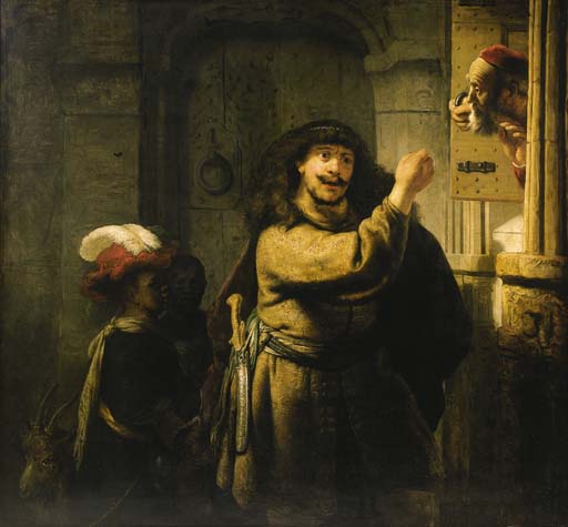 Samson threatening his father-in-law 
