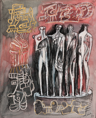 Four Standing Men 
