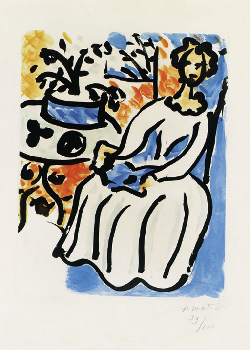 Marie-José en Robe jaune 
