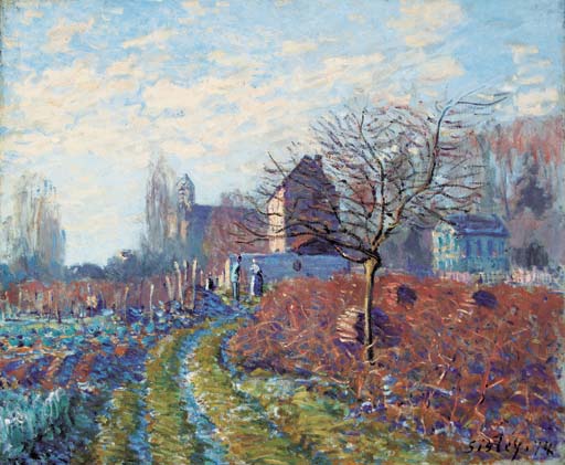 Camille Pissarro (1830-1903) , Soleil couchant à Eragny | Christie's
