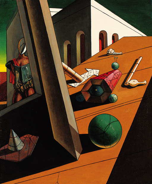 Intérieur métaphysique avec ballon 
