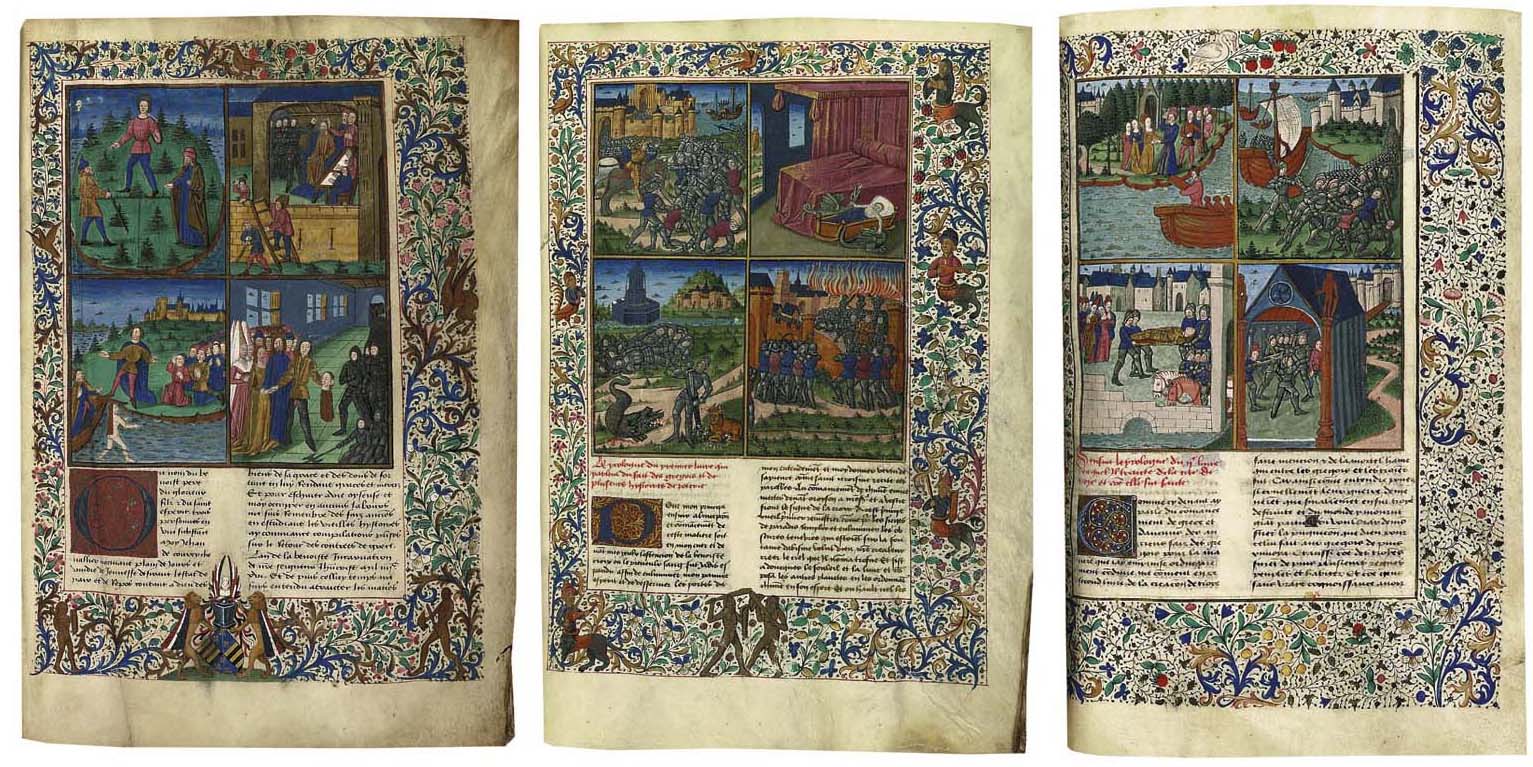 Jean De Courcy Fl 1420 La Bouquechardiere Or Chronique D Histoire Ancienne In French Illuminated