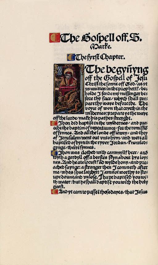 BIBLE, NEW TESTAMENT, in EnglishThe First New Testament Printed in the English Language (1525