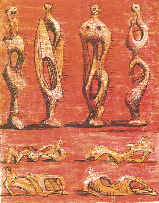 Standing and reclining Figures 
