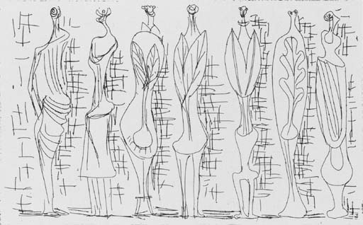 Standing Leaf Figures 

