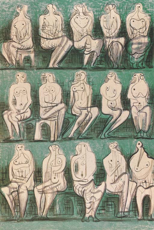 Seated Figures 
