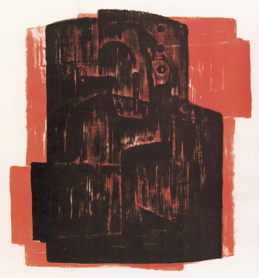 Black on red Image 
