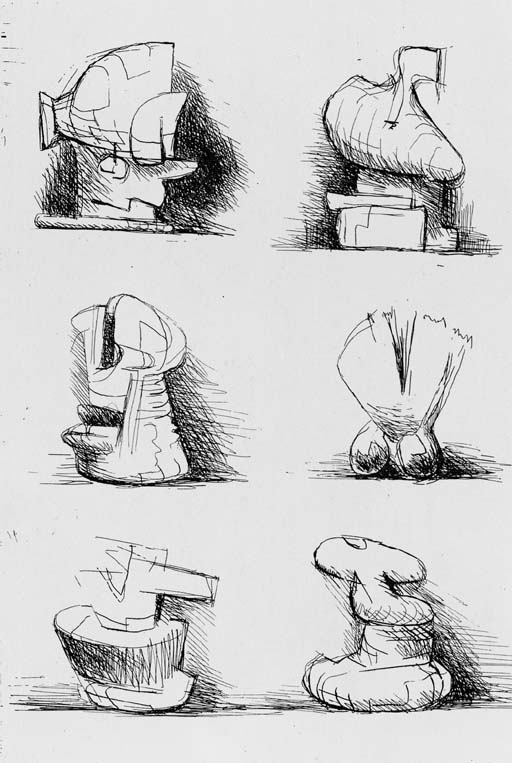 Six sculpture Motives 
