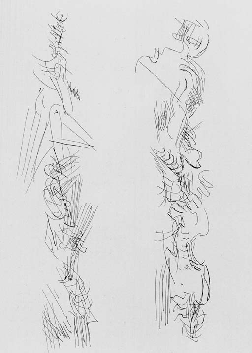 Two standing Figures 
