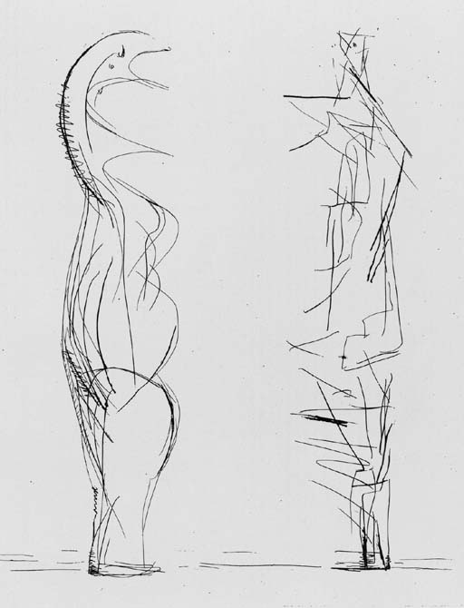 Two standing Figures No. V 
