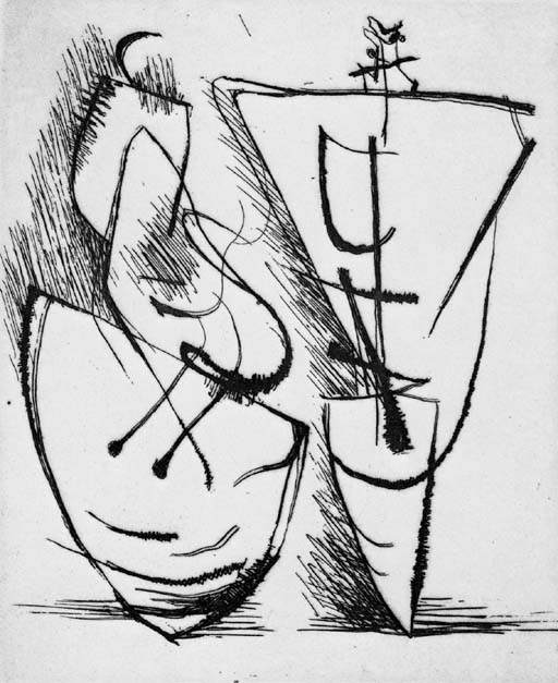 Two standing Figures No. XI 
