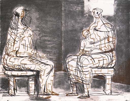 Two seated Figures 
