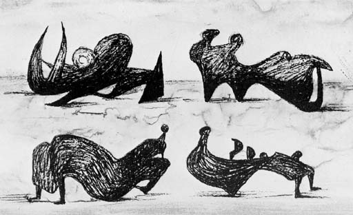 Four silhouette Figures 

