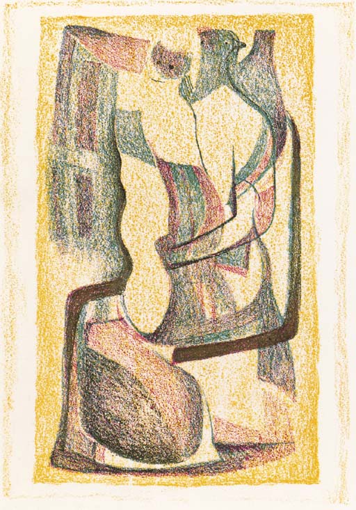 Seated Mother and Child 
