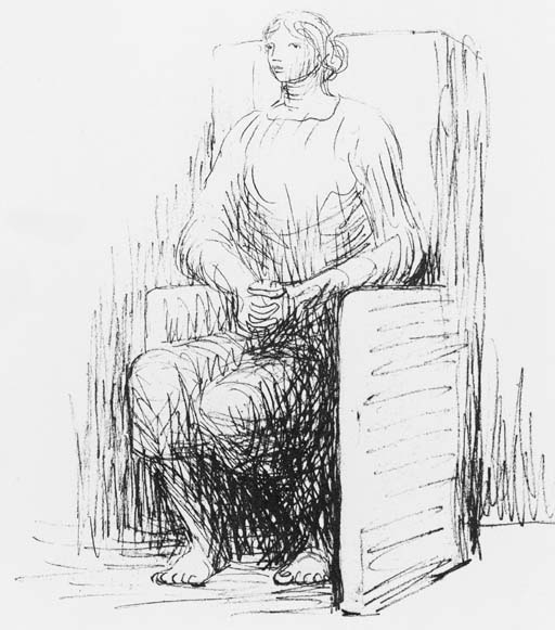 Seated Woman in an Armchair 
