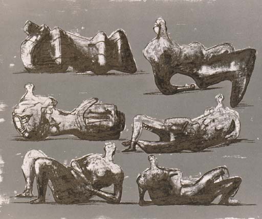 Six reclining Figures 
