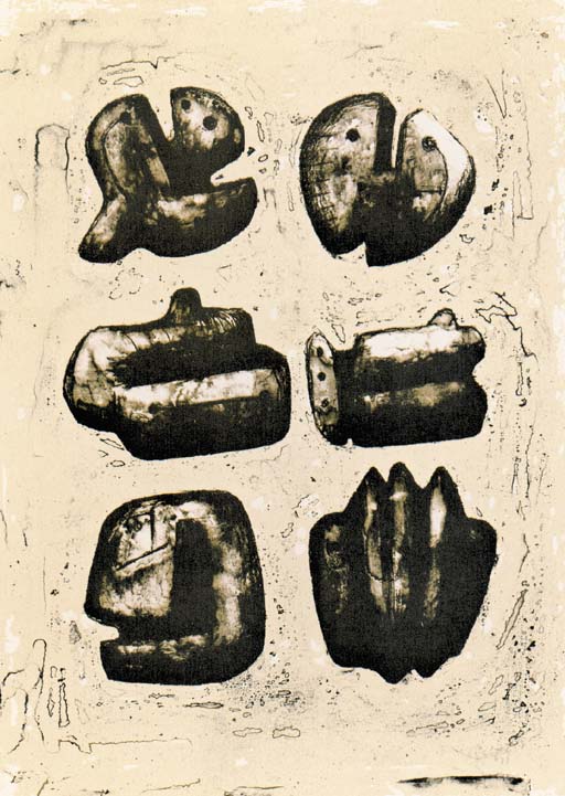 Six Stone Figures 
