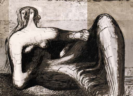 Draped reclining Figure 
