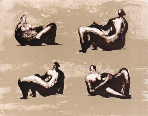 Four reclining Figures 
