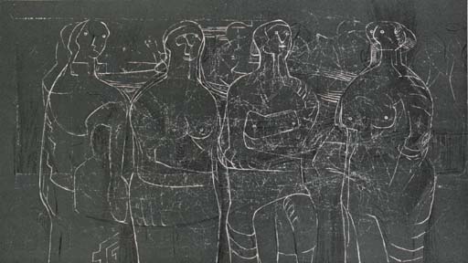 Four standing Women 
