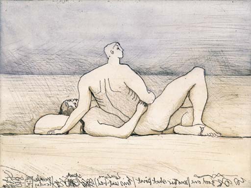 Reclining Figures - Man and Woman I 
