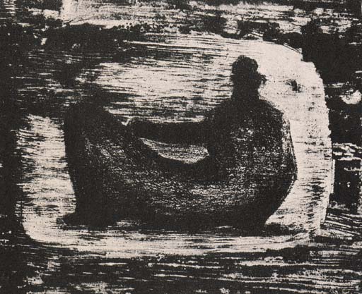 Black reclining Figure II 
