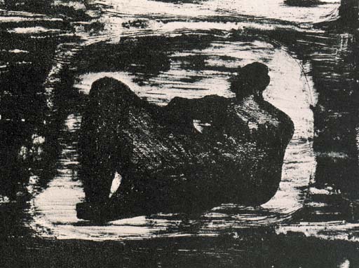 Black reclining Figure III 
