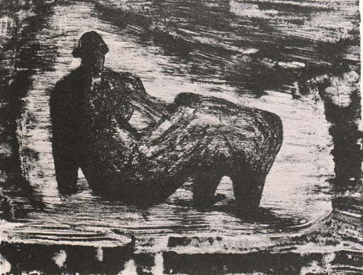 Black reclining Figure IV 
